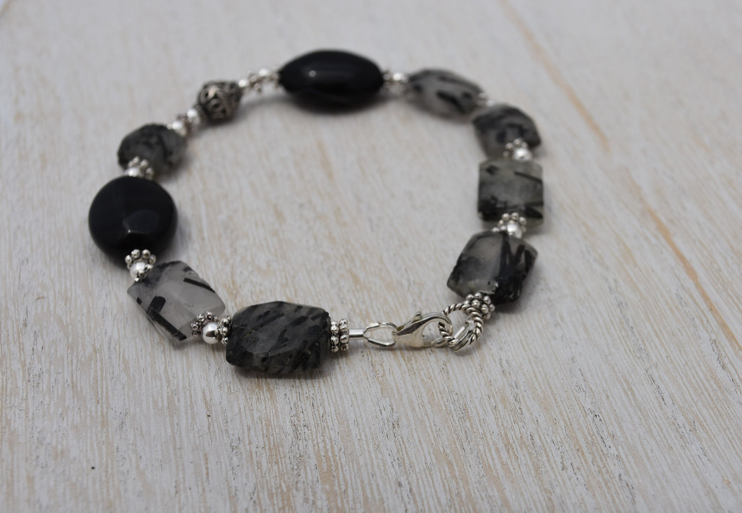 Tourmalinated Quartz Bracelet