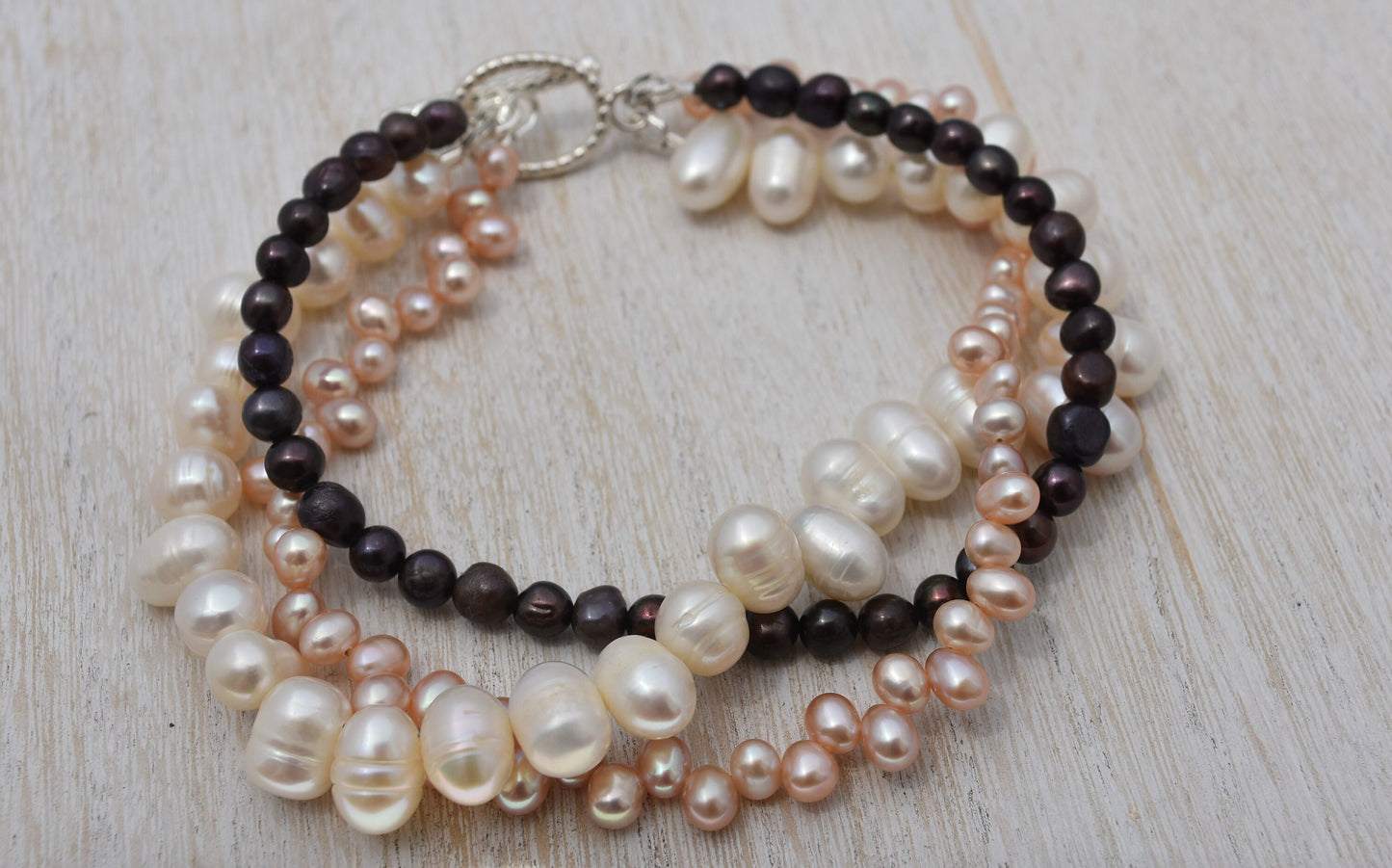 Three Strand Freshwater Pearl Bracelet