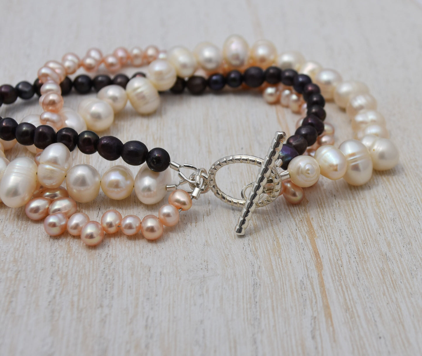 Three Strand Freshwater Pearl Bracelet