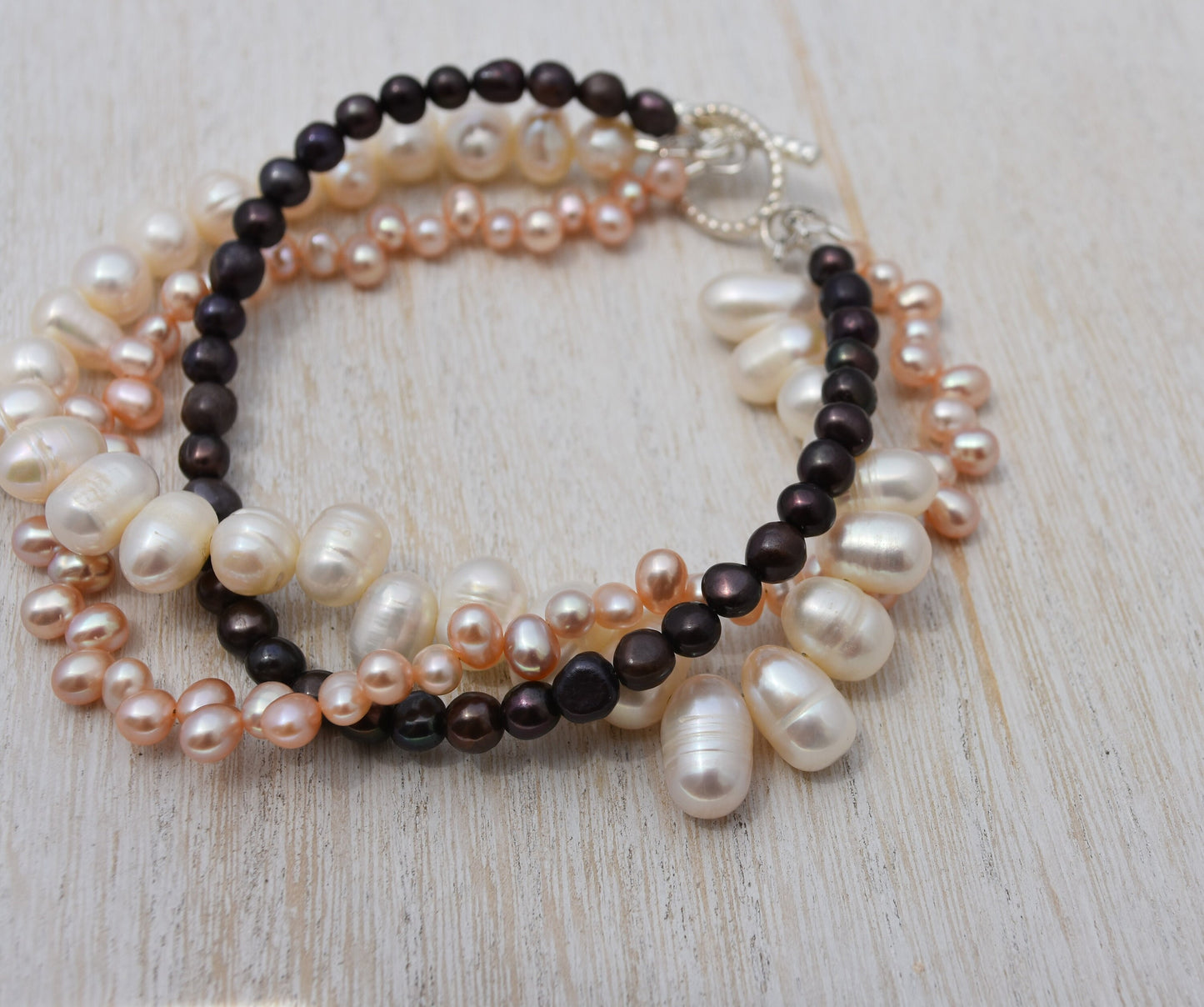 Three Strand Freshwater Pearl Bracelet