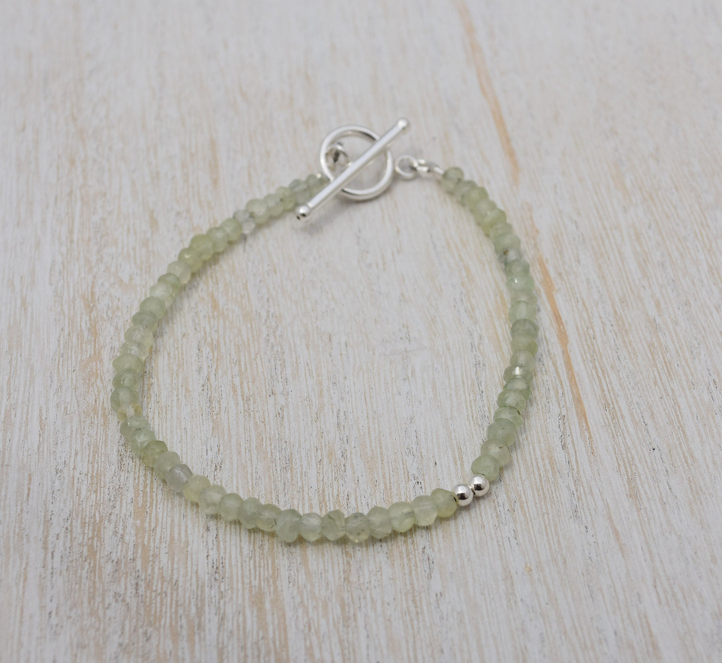 Prehnite Minimalist Bracelet