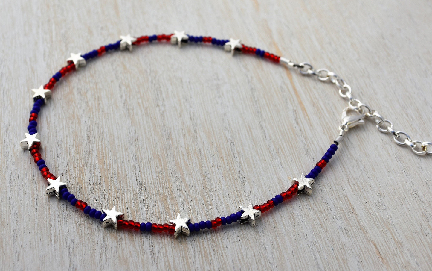 Patriotic Star Ankle Bracelet
