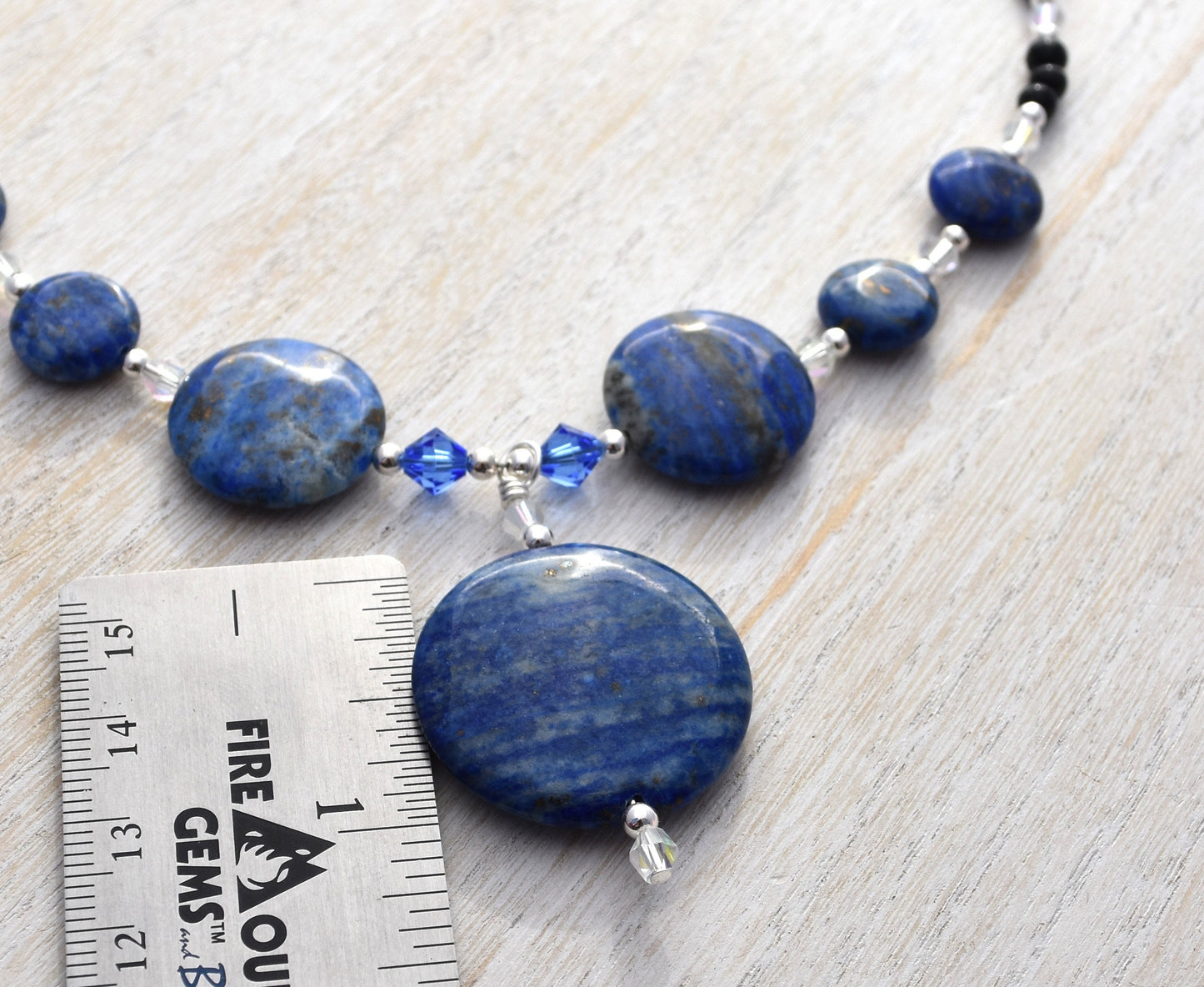 Sodalite Sterling Silver Pendant Necklace
