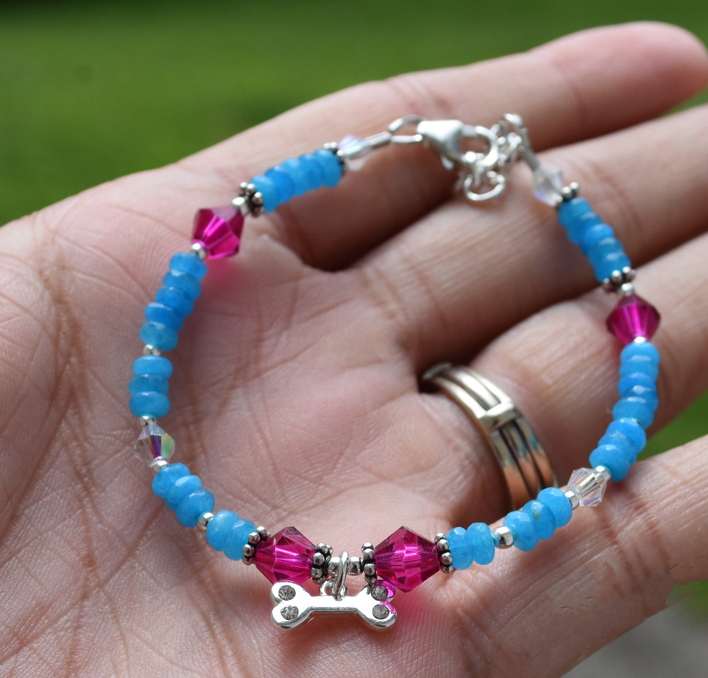 Dog Bone Charm Bracelet