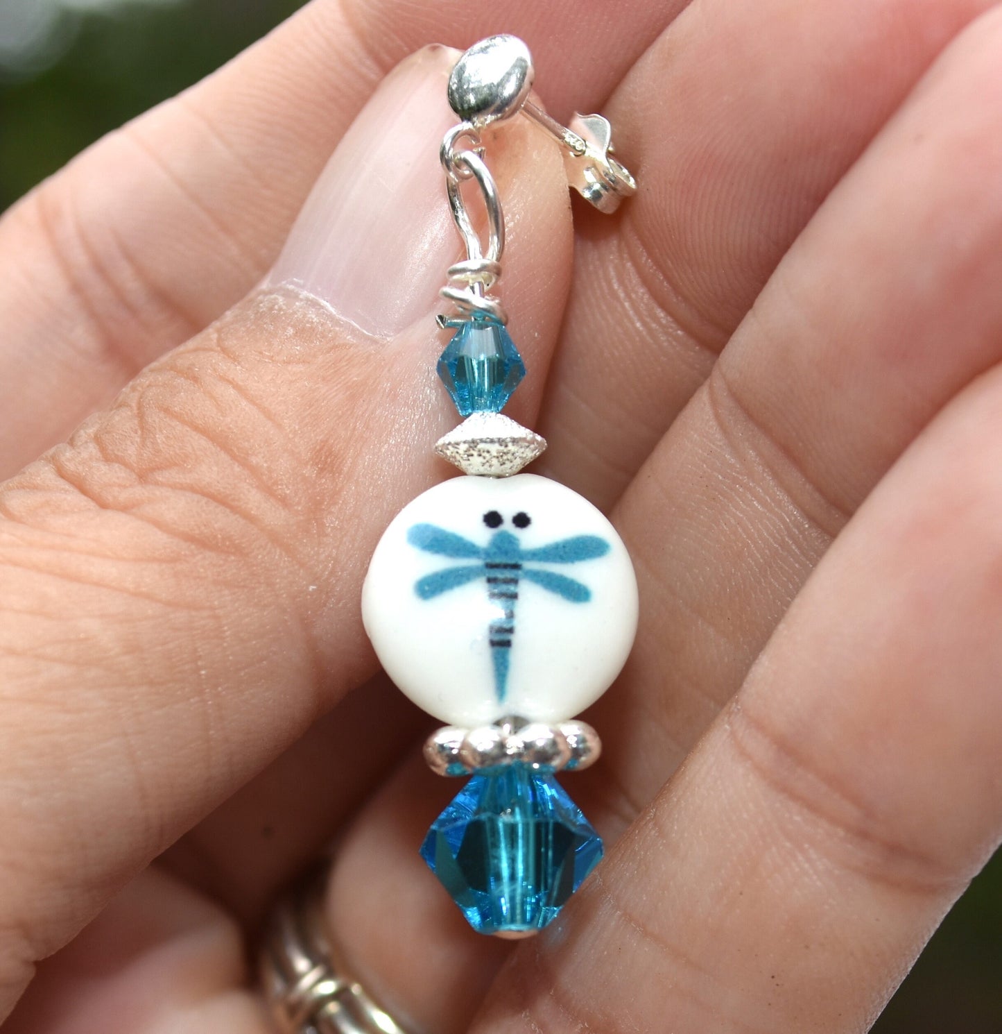Dragonfly Earrings, Sterling Silver Posts