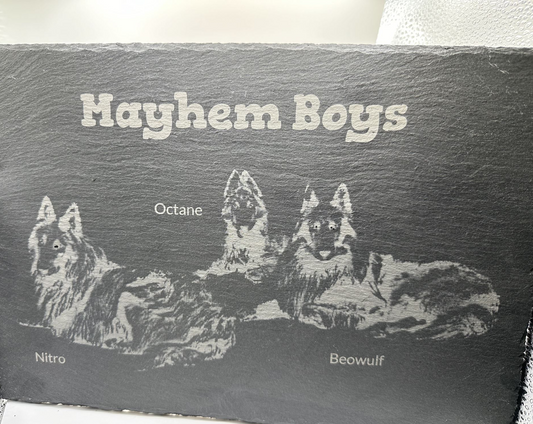 Custom Engraved Slate Cheeseboards 9x13 Inch