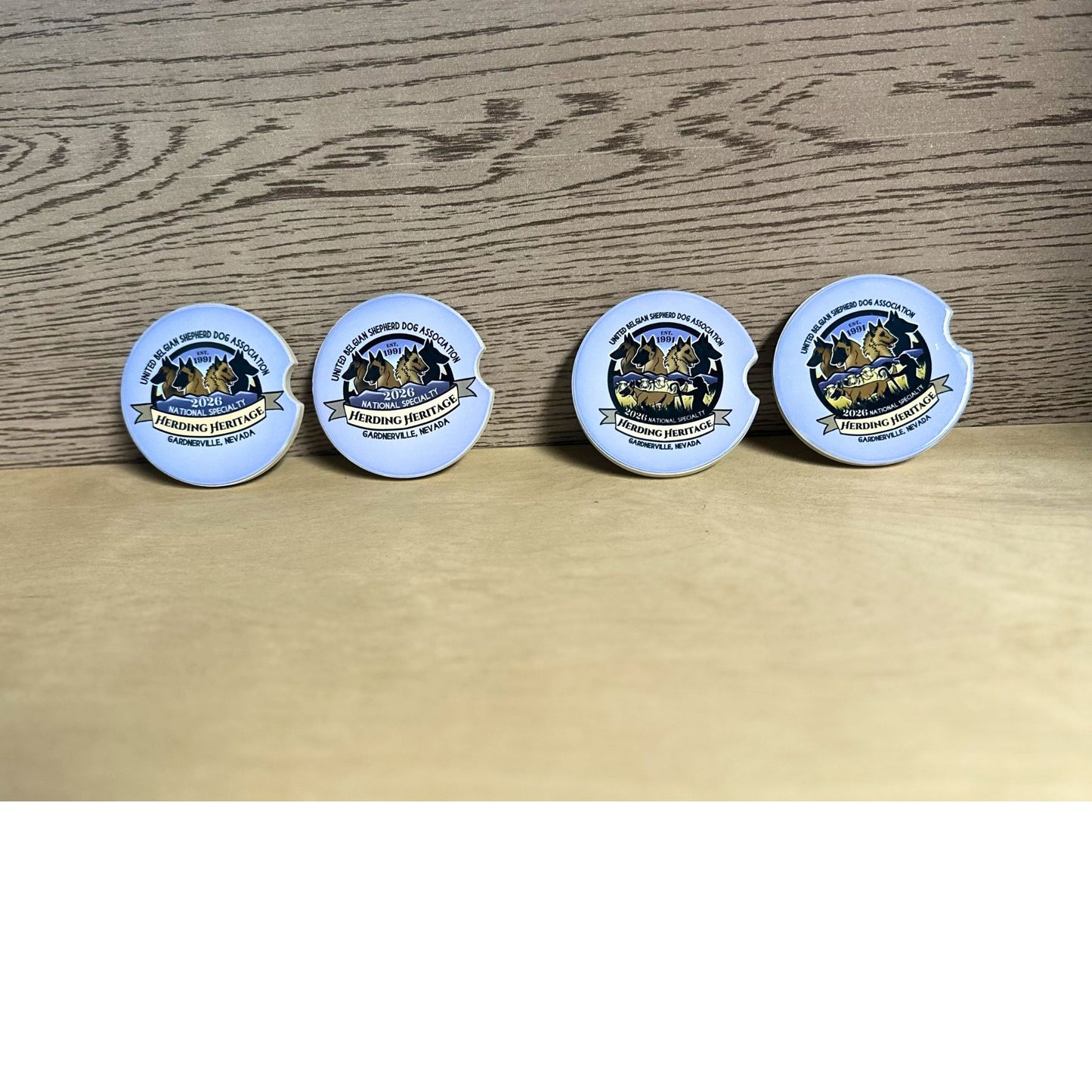 UBSDA Logo Car Coasters - Set of 2
