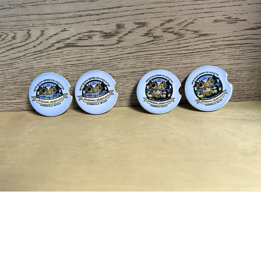 UBSDA Logo Car Coasters - Set of 2
