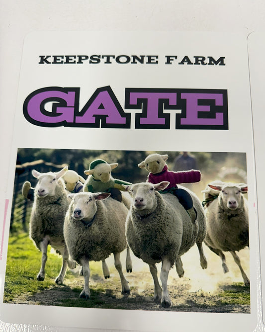 Custom 8X10 Metal Sheep Signs