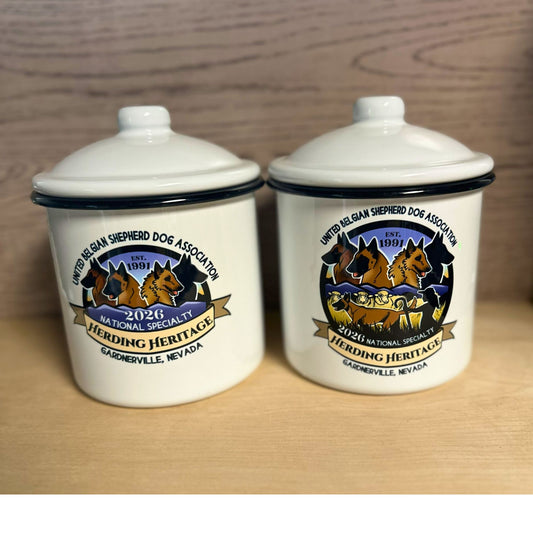 UBSDA Logo Metal Enamel Treat Jar