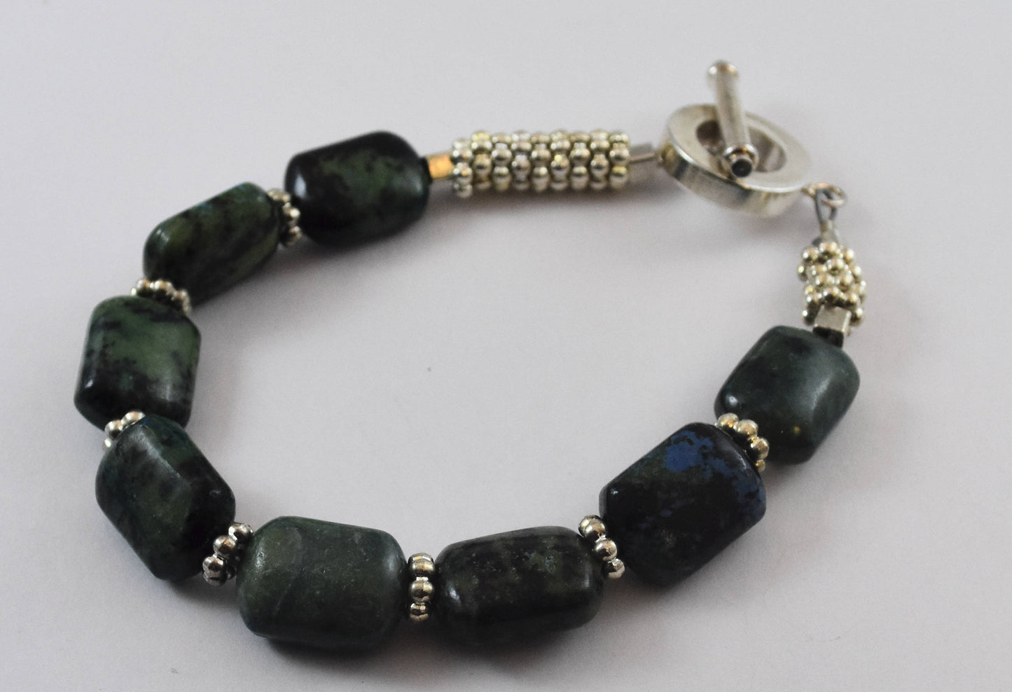 Chrysocolla Jewelry Set, Necklace and Bracelet, Mother's Day Gift