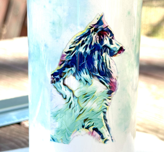 Belgian Sheepdog 20oz Tumbler, Groenendael Silhouette