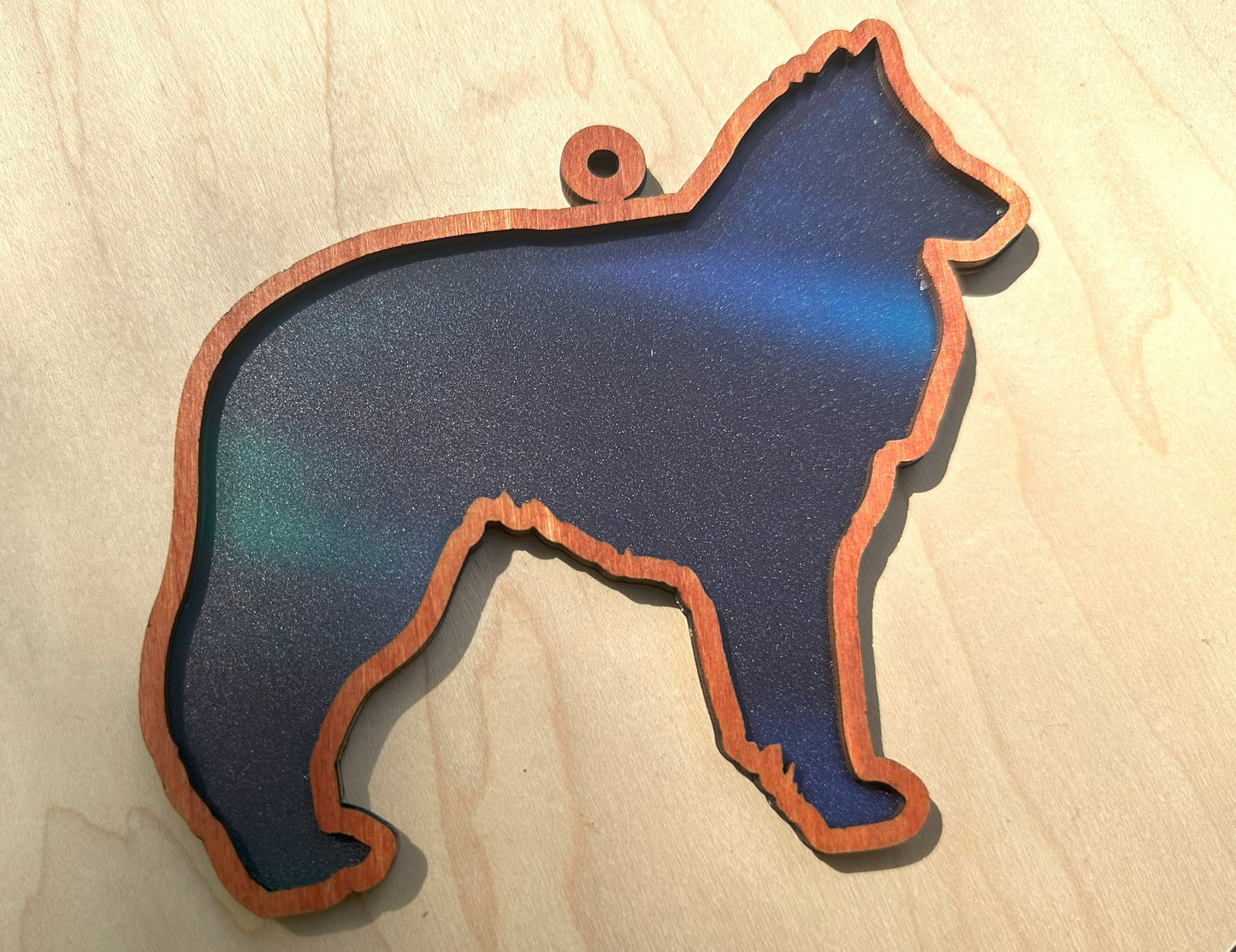Belgian Sheepdog Sun Catcher, Northern Lights