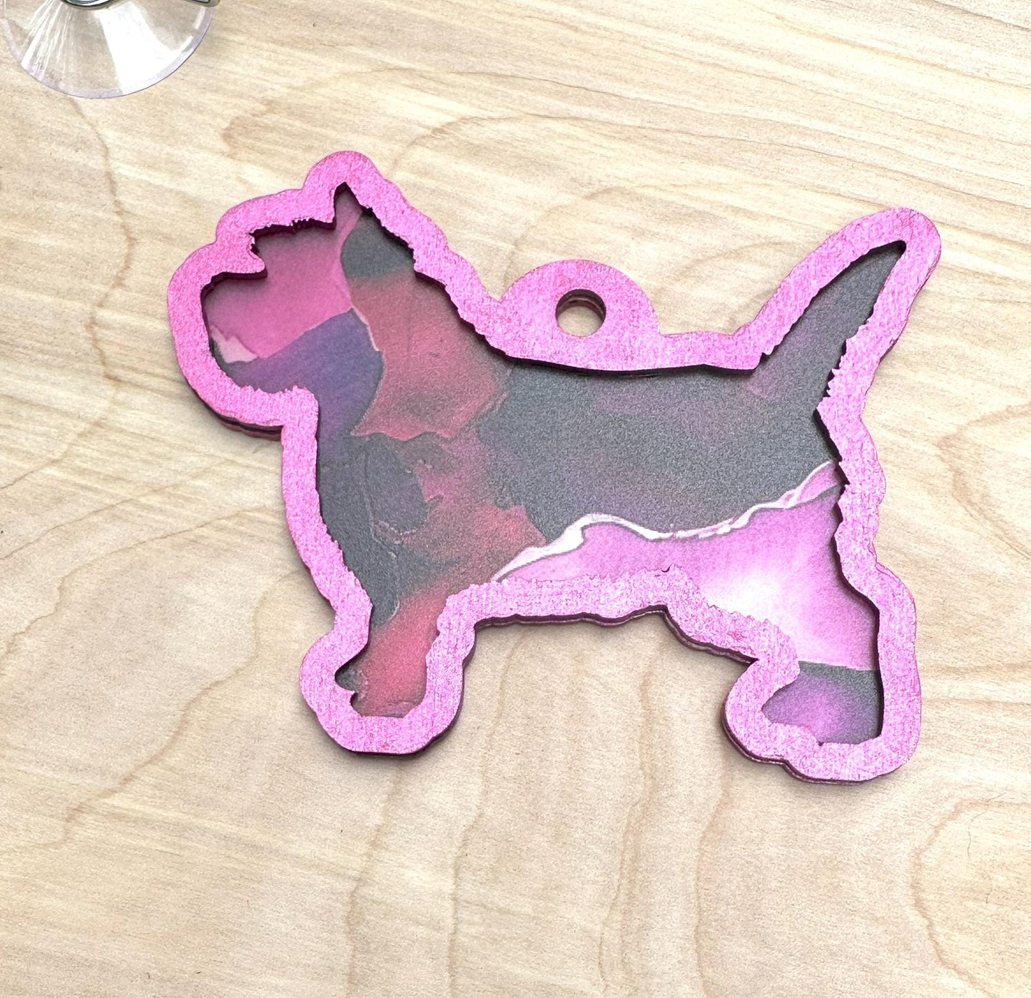 Cairn Terrier Suncatcher, Hand Painted Double Sided, Dog Lover Gift