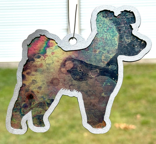 Pumi Suncatcher, Hand Painted Double Sided, Dog Lover Gift