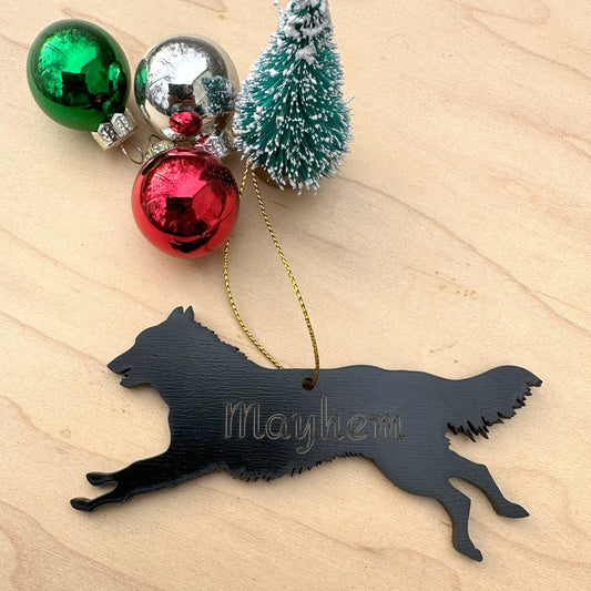 Belgian Sheepdog Personalized Christmas Ornament, Groenendael Decorations