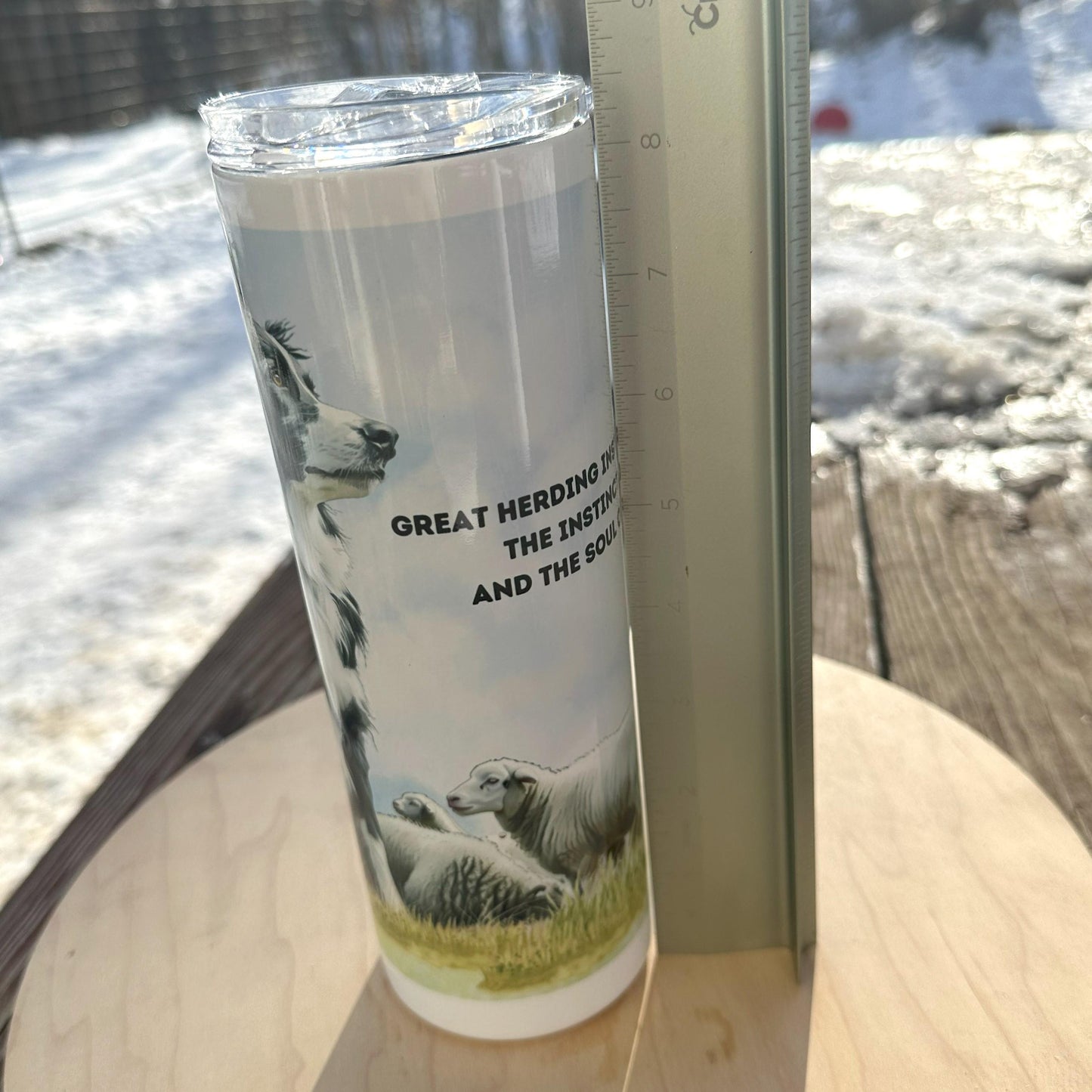 Herding Instructor Thank You Tumbler, Sheepdog Trial, 20oz Tumbler