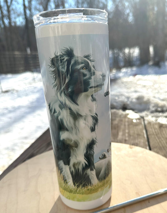 Herding Instructor Thank You Tumbler, Sheepdog Trial, 20oz Tumbler