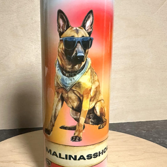 Funny Belgian Malinois Tumbler, Belgian Shepherd, Maligator Gift, Malinasshole 20oz
