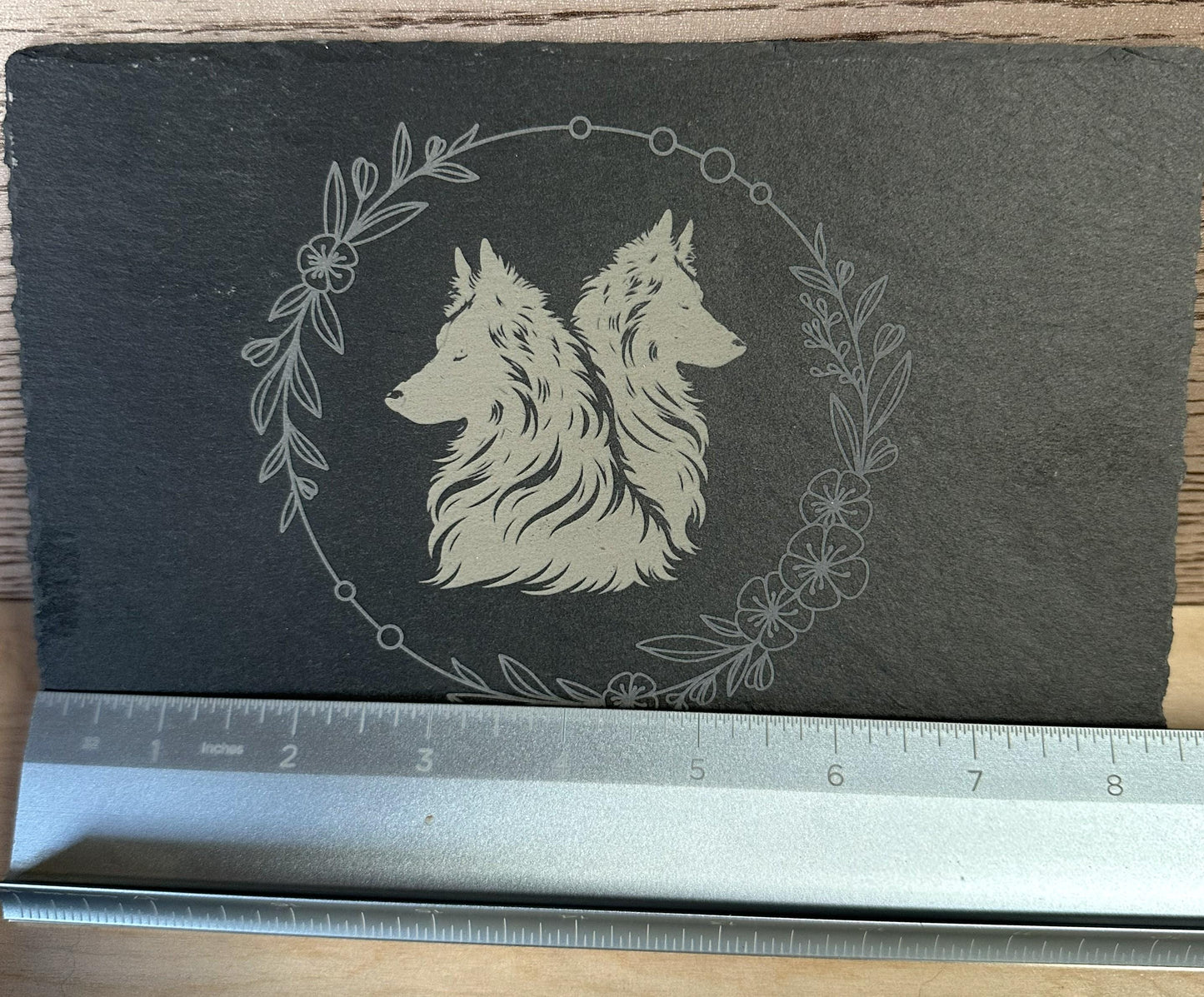 Belgian Sheepdog Slate Cheese Board