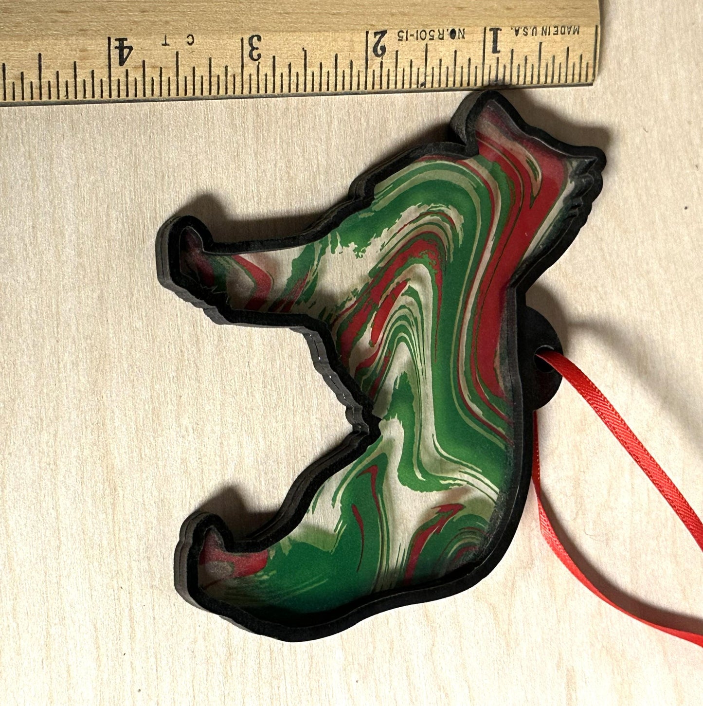 Belgian Sheepdog Sun Catcher Christmas Ornament