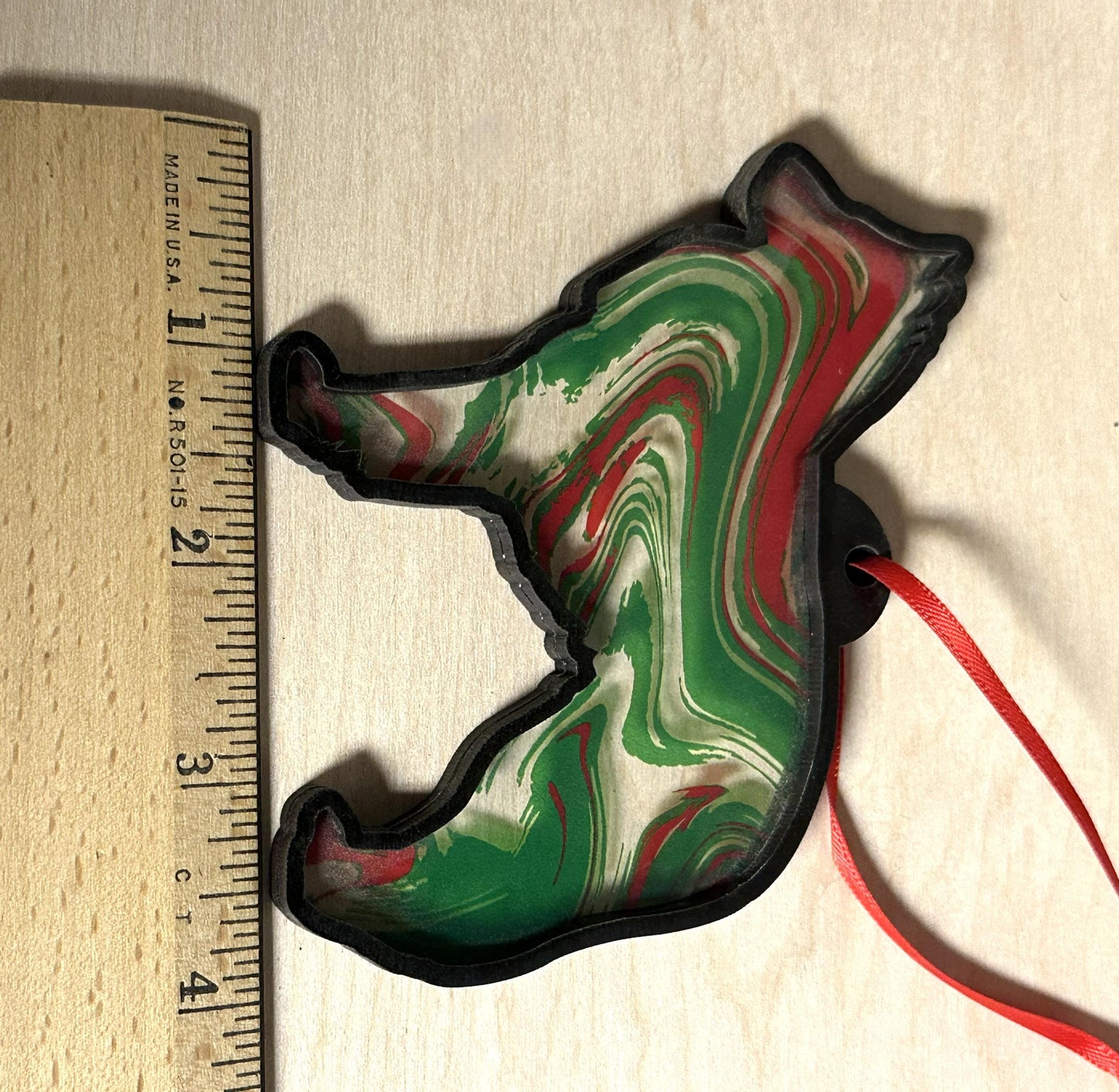 Belgian Sheepdog Sun Catcher Christmas Ornament