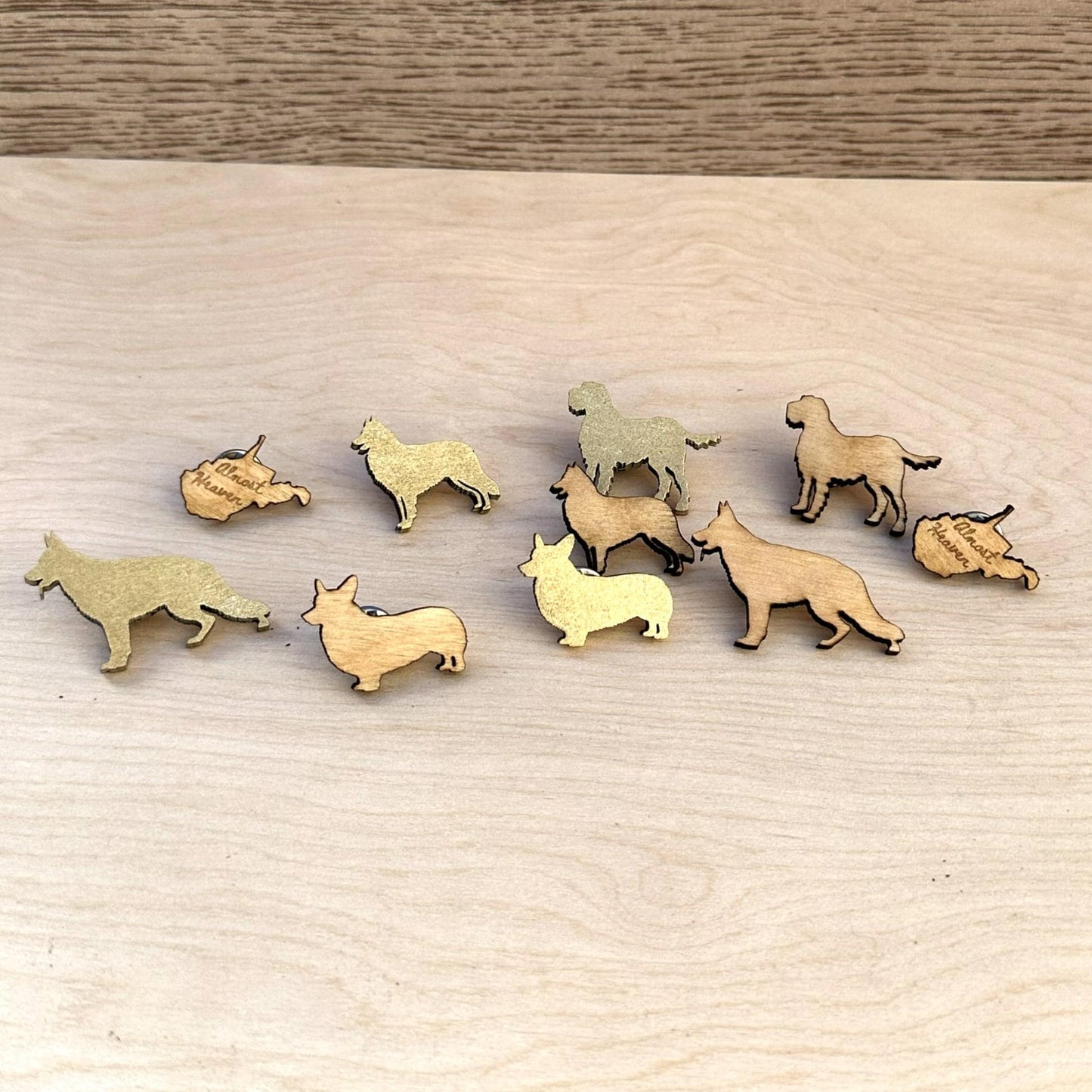 West Virginia Almost Heaven Oak Lapel Pin