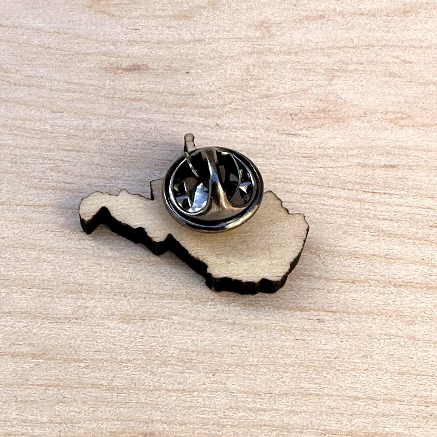 West Virginia Almost Heaven Oak Lapel Pin