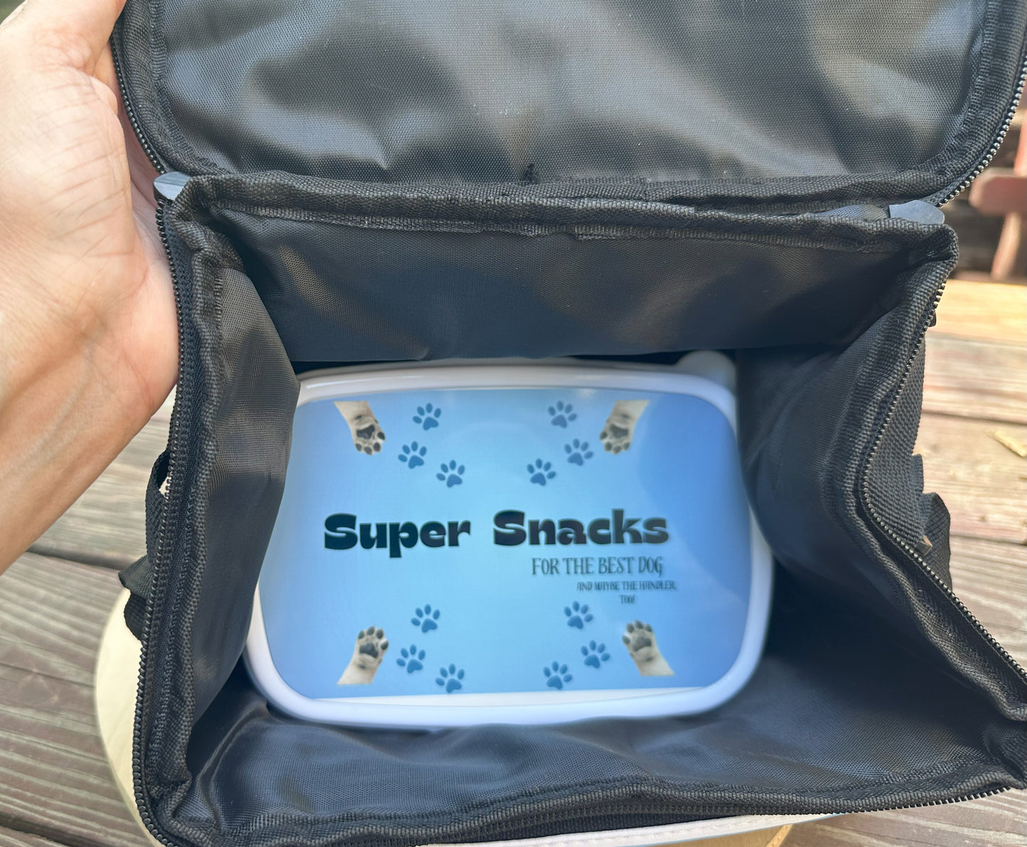 Dog Treat Holder, Lunchbox with Snack Box, Dog Show Supplies
