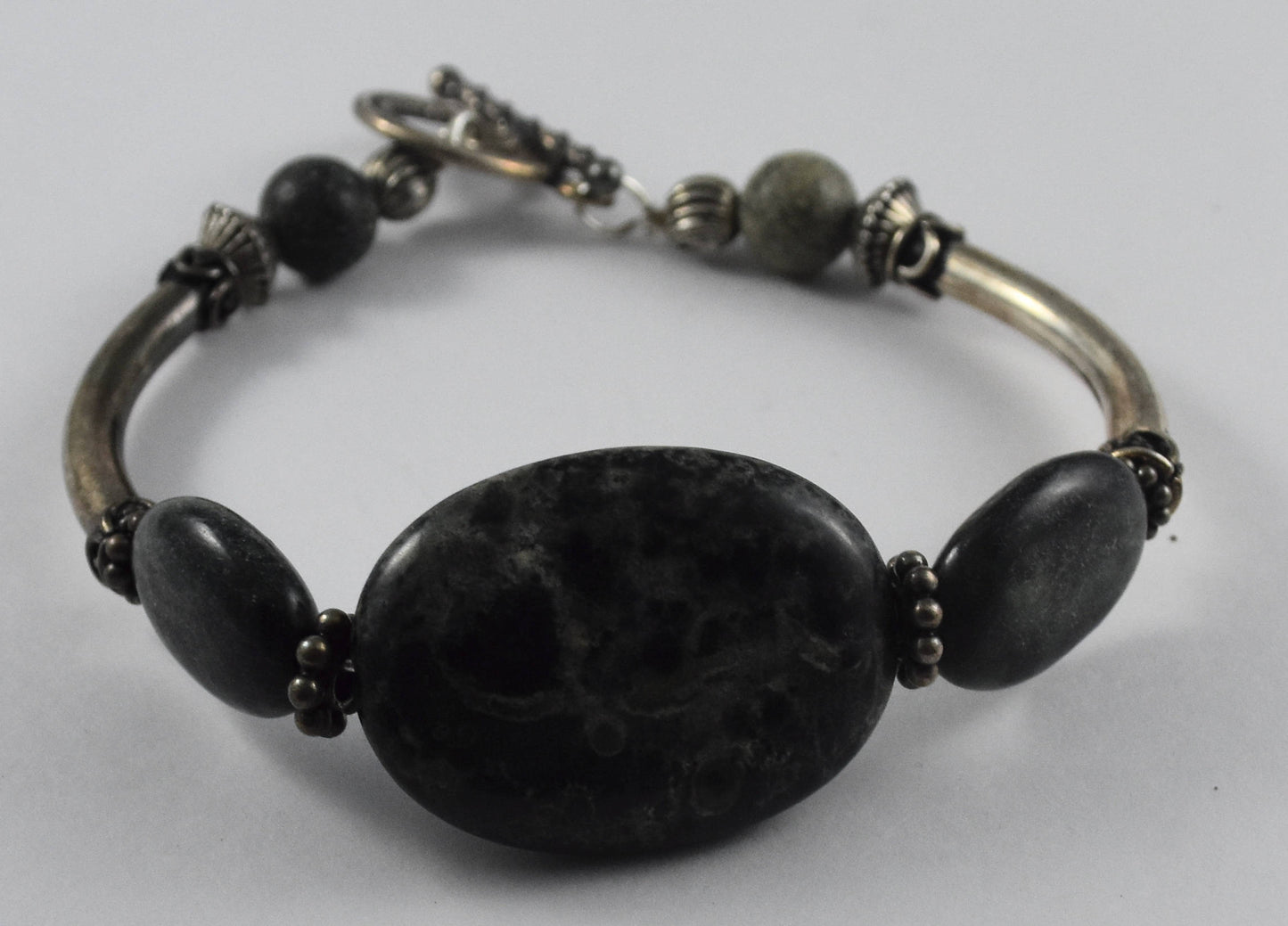 Kambaba Jasper Bangle Bracelet