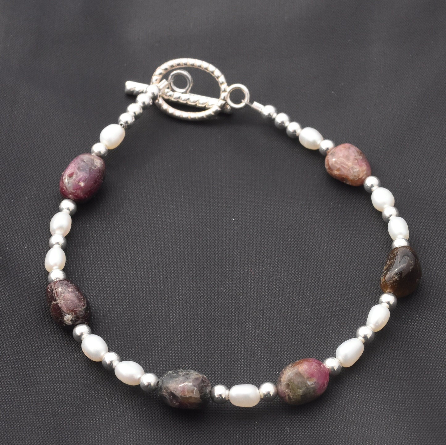Tourmaline Freshwater Pearl Bracelet