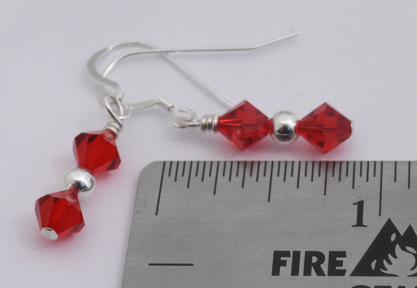 Red Crystal Earrings