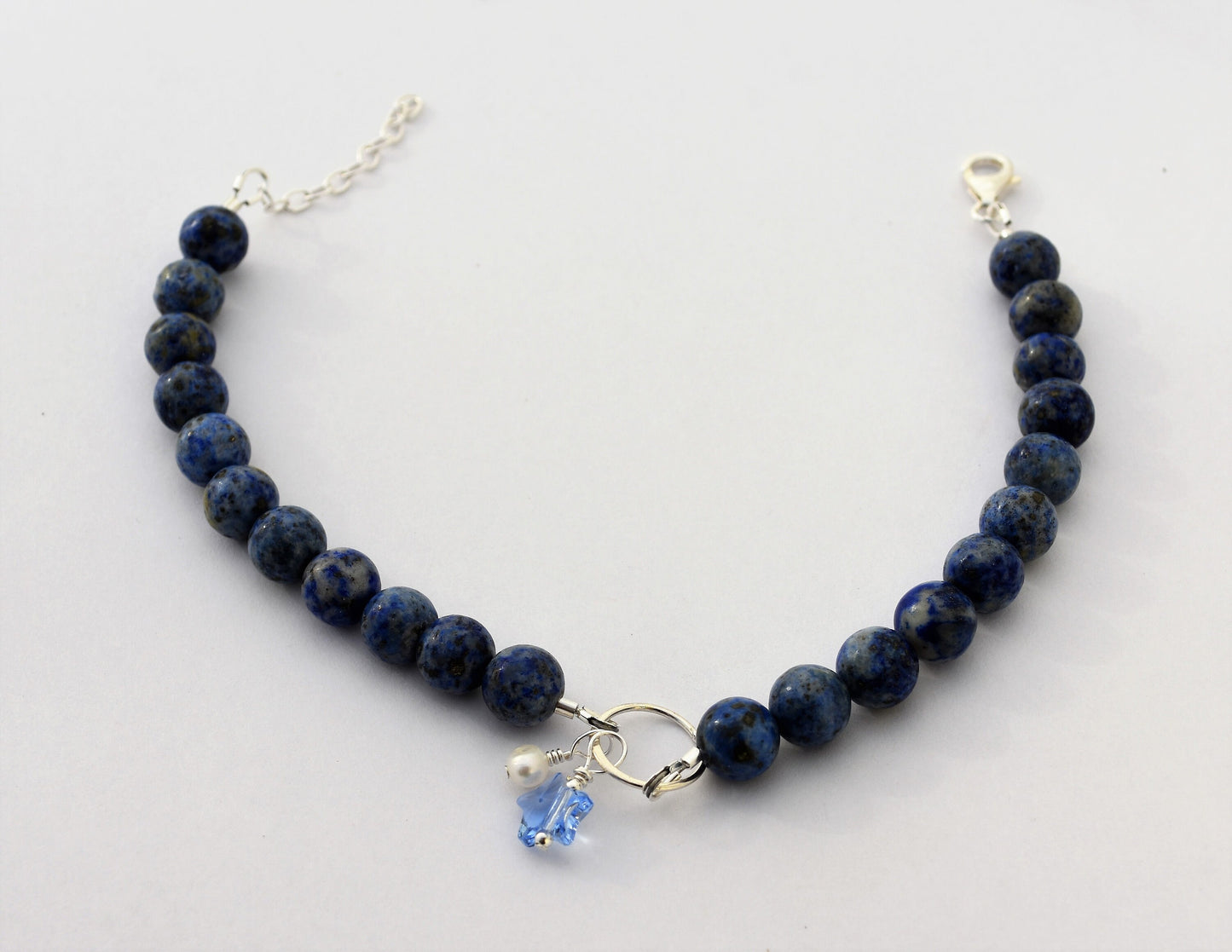 Sodalite Charm Ankle Bracelet