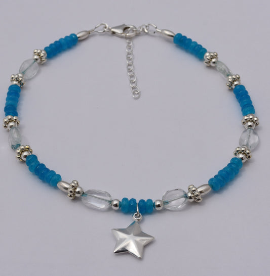 Beaded Star Ankle Bracelet