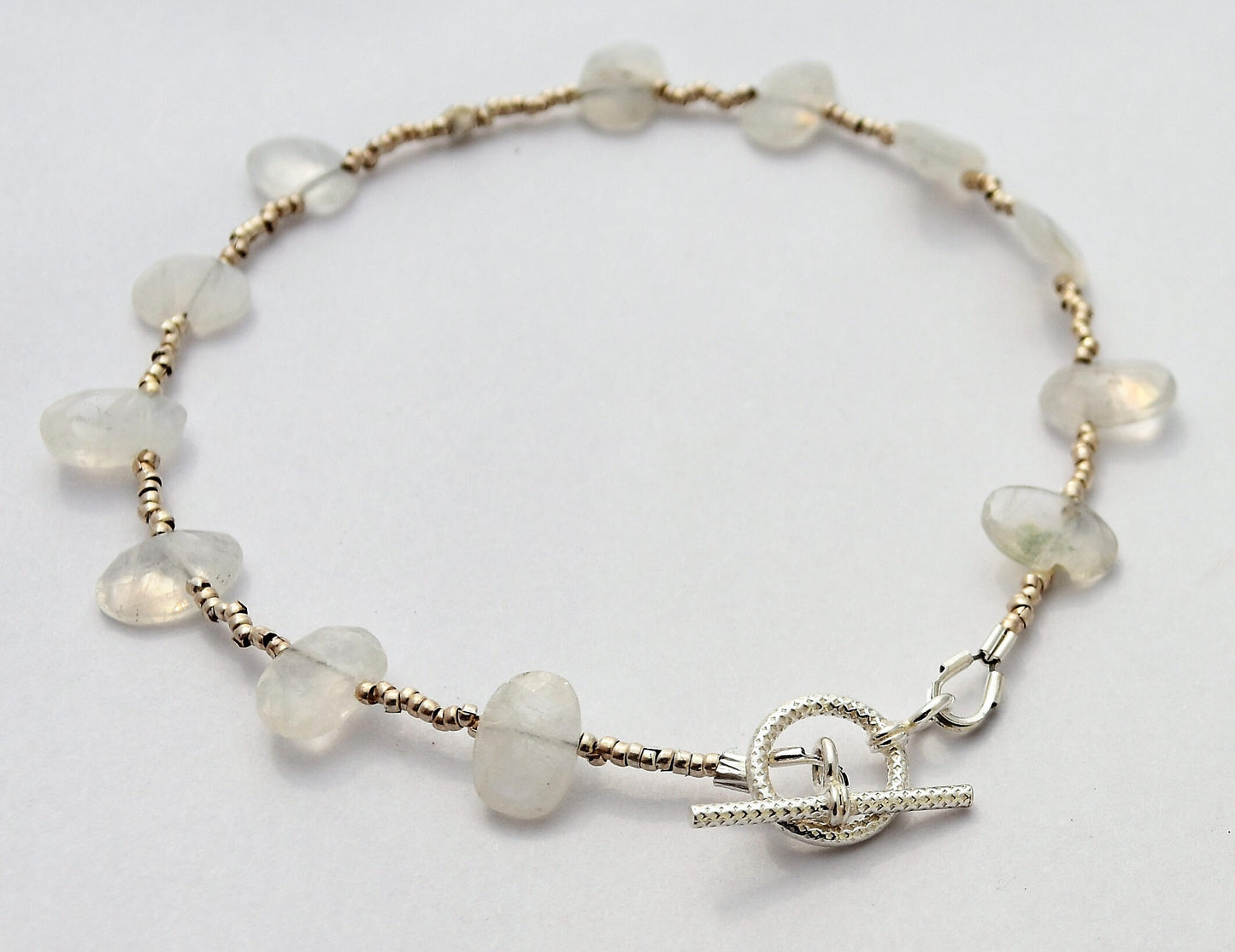 Moonstone and Silver Bracelet