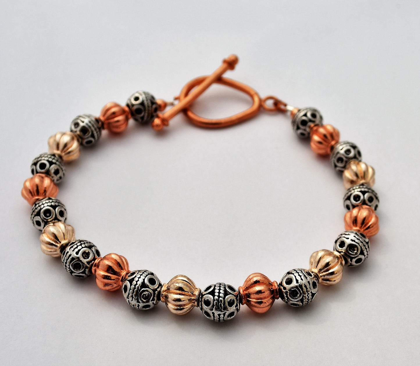 Mixed Metal Bead Bracelet