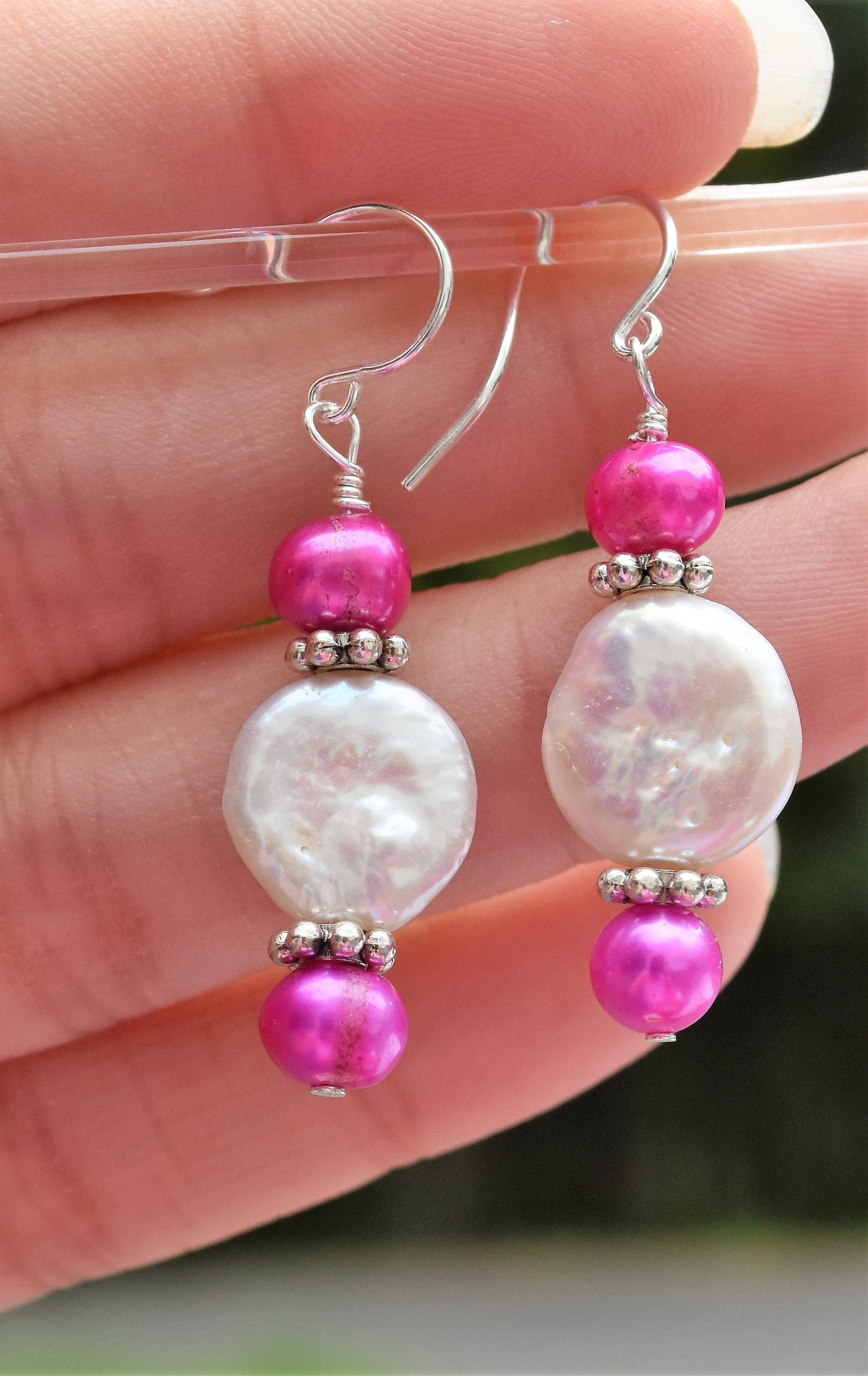 Pink Freshwater Pearl Earrings