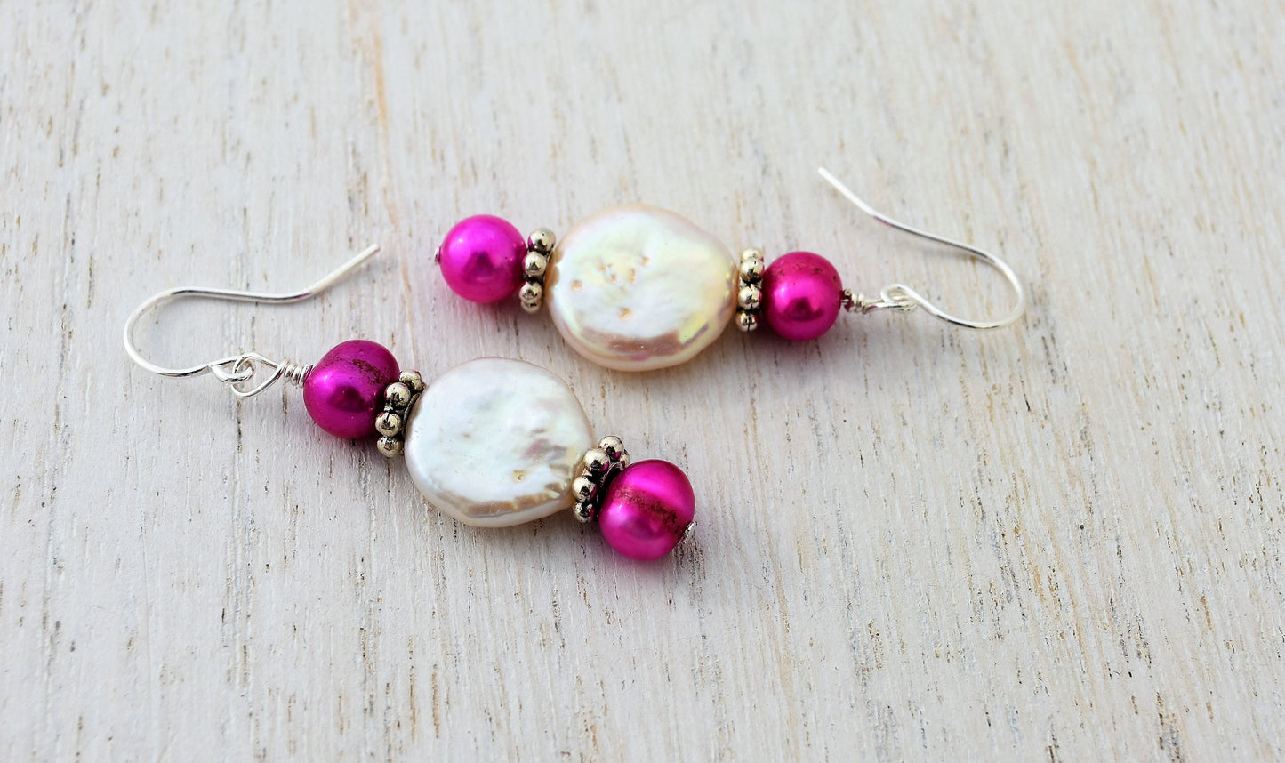 Pink Freshwater Pearl Earrings