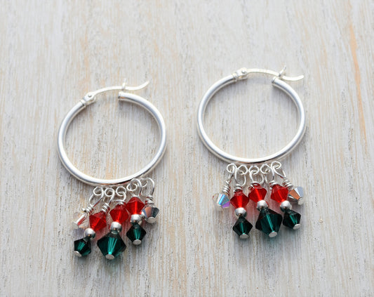Christmas Hoop Earrings