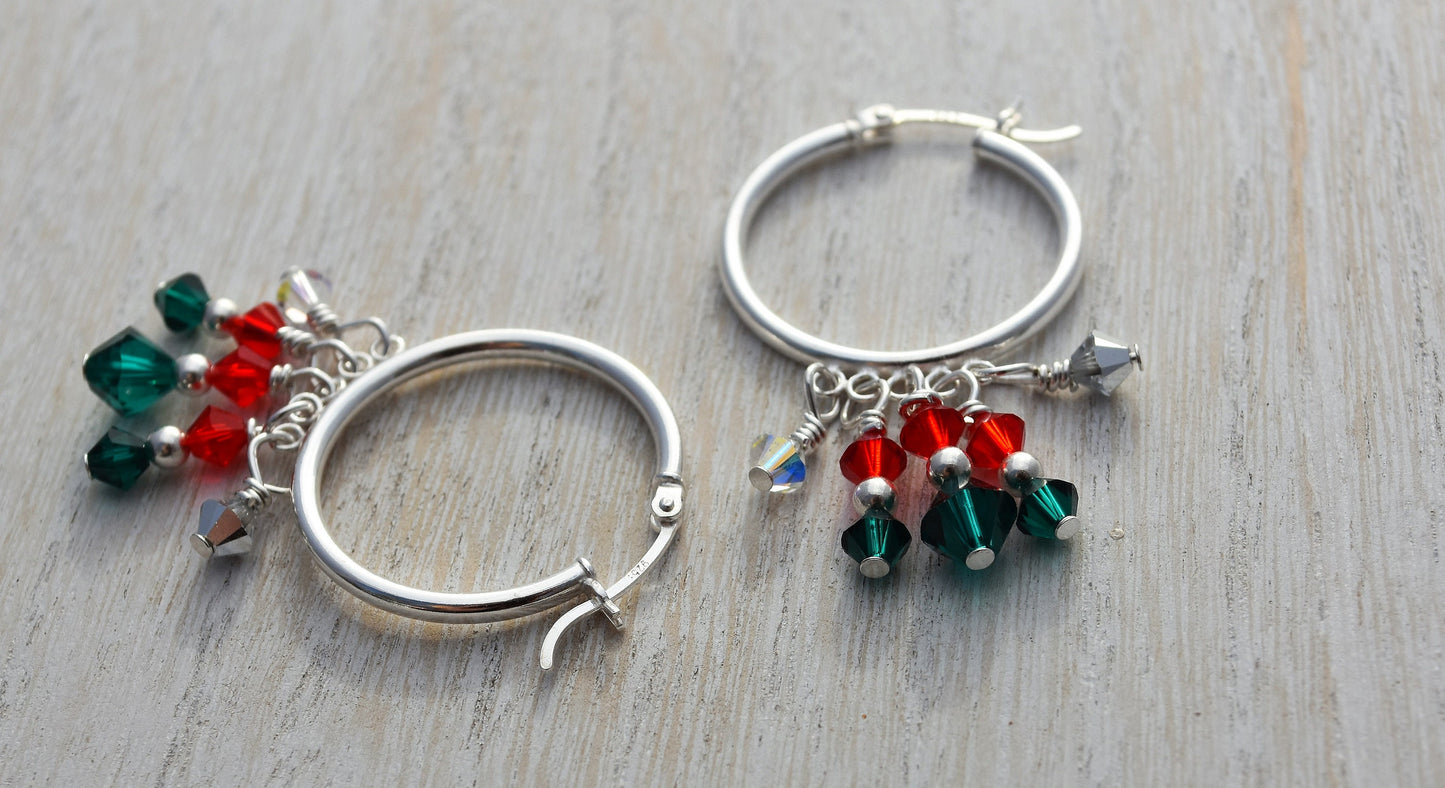 Christmas Hoop Earrings