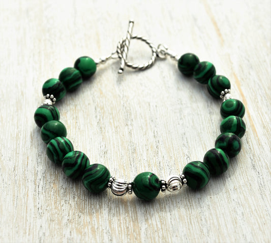Malachite Gemstone Bracelet