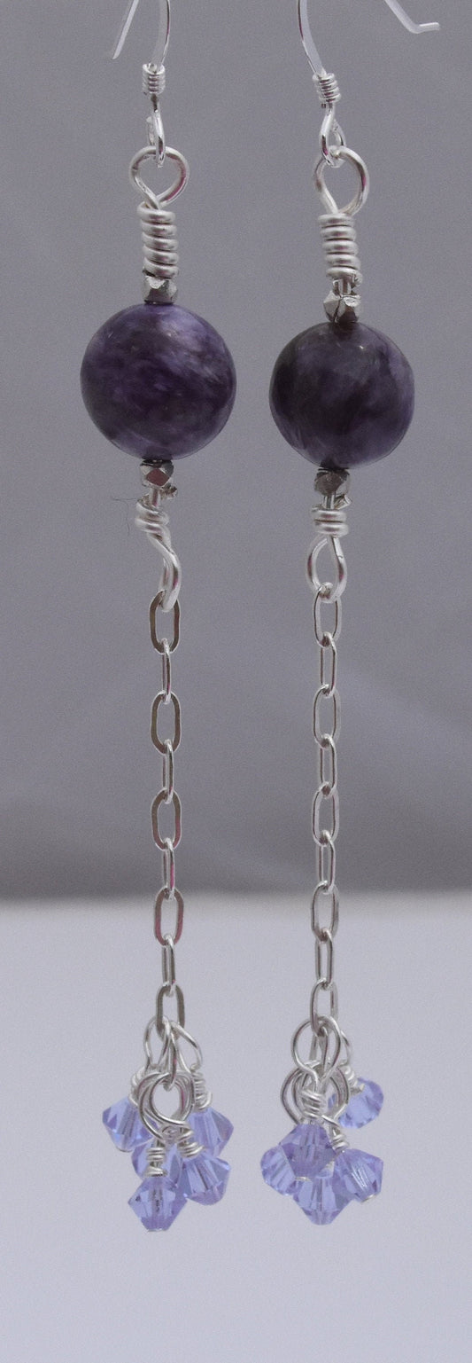 Charoite Earrings