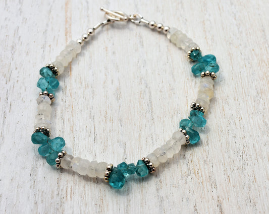 Apatite and Moonstone Bracelet