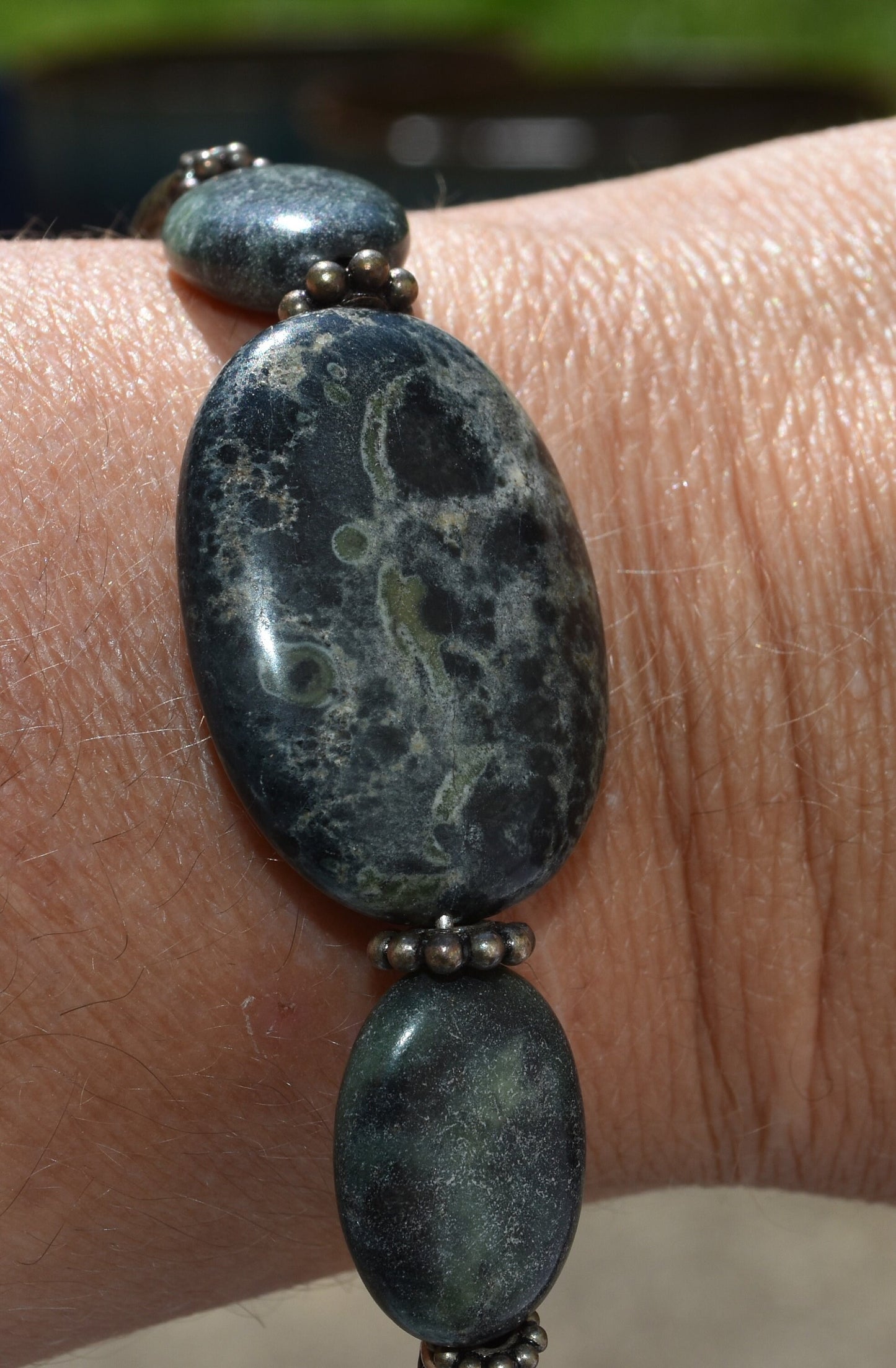 Kambaba Jasper Bangle Bracelet