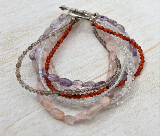 Multi Strand Gemstone Bracelet