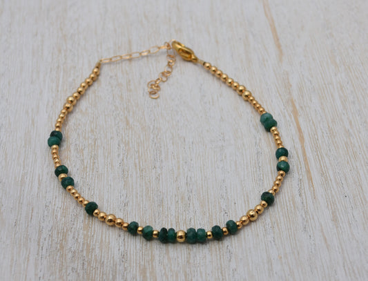 Emerald Bead Bracelet