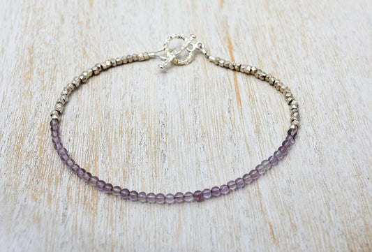 Minimalist Amethyst Bracelet