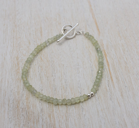 Prehnite Minimalist Bracelet