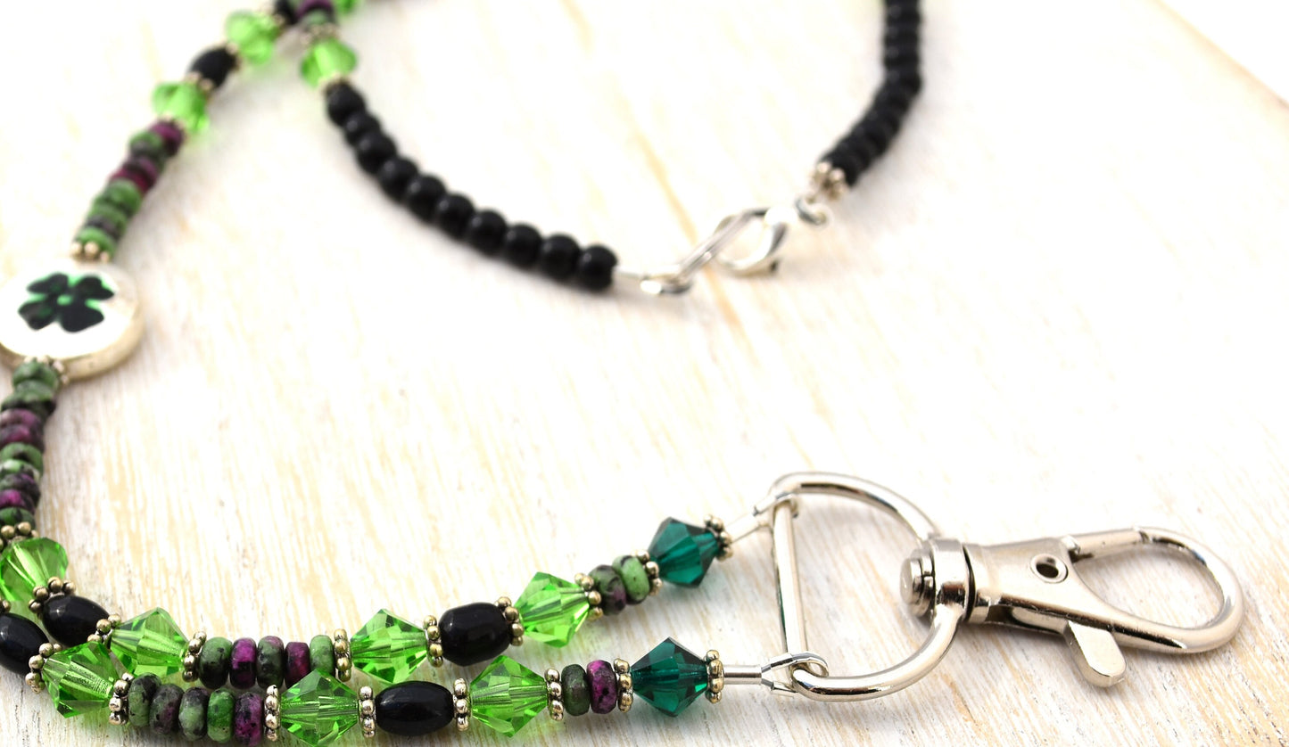 Shamrock Herding Whistle Lanyard