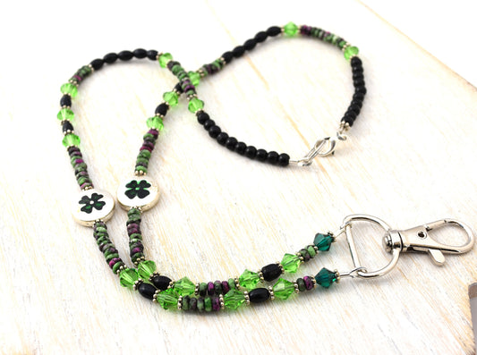 Shamrock Herding Whistle Lanyard